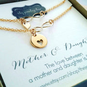 Mother daughter infinity heart bracelet set of 2 - RayK designs