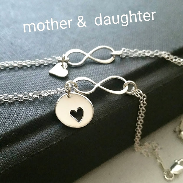 Mother daughter infinity bracelets - gold or 925 sterling silver - RayK designs