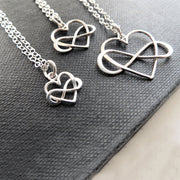 Generations infinity heart necklace set - RayK designs