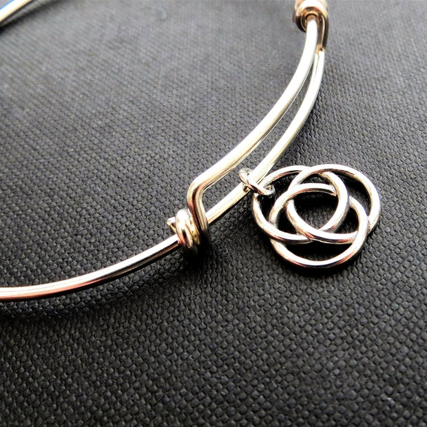 Infinite circle bangle bracelet - RayK designs