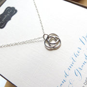 Infinite circle love knot necklace - RayK designs
