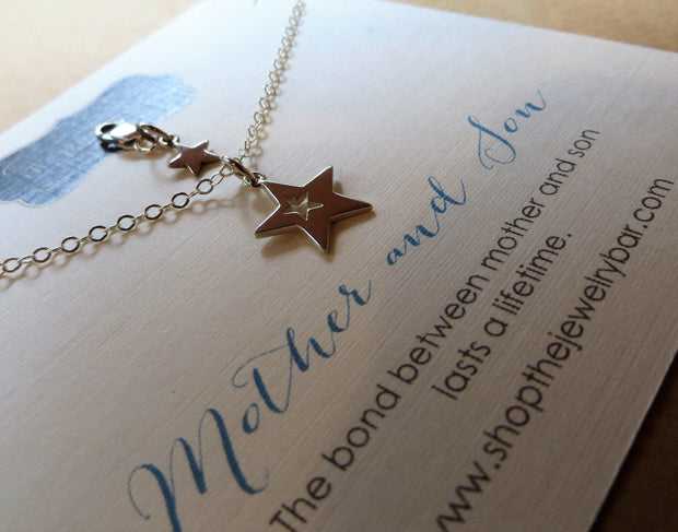 Sterling Silver Mother Son Necklace Love Between A Mother And Son is F –  Aeon Jewellery