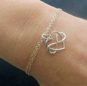 Godmother bracelet, infinity love bracelet, godmother goddaughter gift, keepsake, Christmas gift, christening - RayK designs