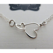 Godmother gift Big and little heart necklace/bracelet - RayK designs