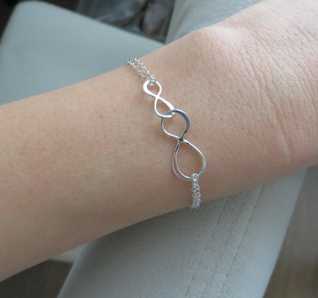 Mother son linked infinity bracelet - RayK designs