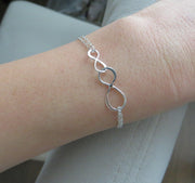 Mother daughter linked infinity bracelet - RayK designs