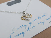 I carry your heart necklace - RayK designs