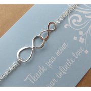 Rose gold small and big infinity bracelet - RayK designs