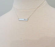 Mother two daughters bar necklace - RayK designs