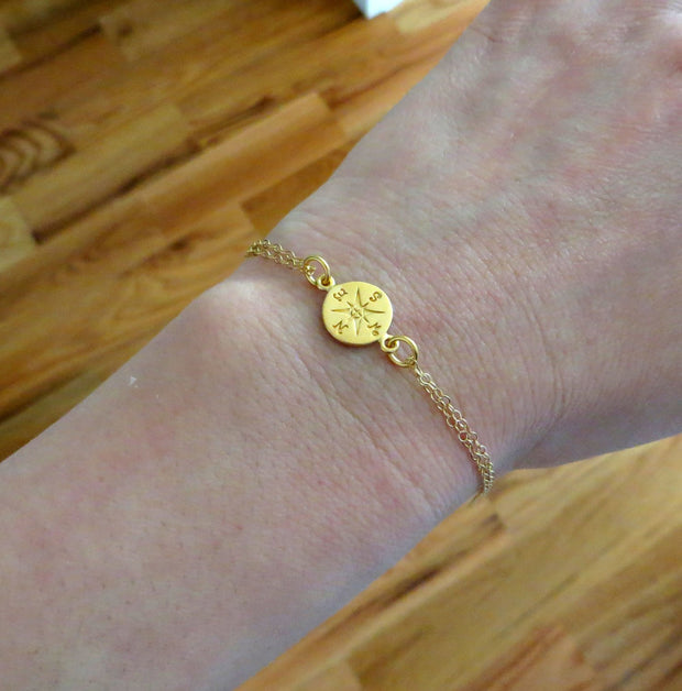 Gold Compass bracelet - RayK designs