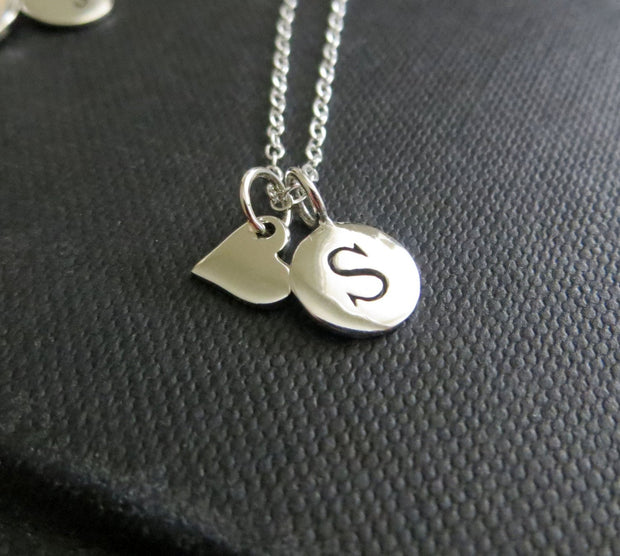 S Letter Necklace/ S Initial Chain Necklace/ Personalized 