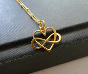 Daughter entwined infinity heart necklace - RayK designs