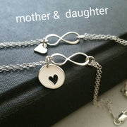 Rose gold Mother daughter infinity bracelets - RayK designs
